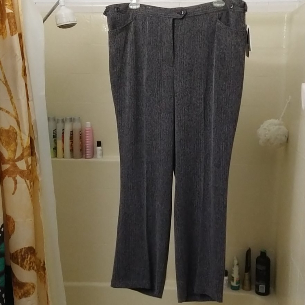 The Jayne Pant, size 22W, Heather Grey Tweed